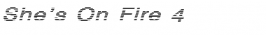 She's On Fire 4 Font