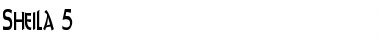Download Sheila 5 Font Download Sheila 5 Font