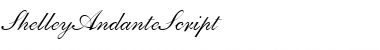 Download ShelleyAndanteScript Font