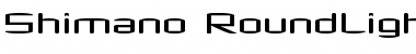 Shimano Regular Font