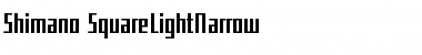 Shimano Regular Font