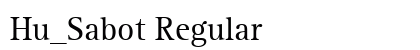 Hu_Sabot Regular preview