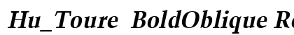 Hu_Toure  BoldOblique Regular preview