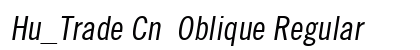 Hu_Trade Cn  Oblique Regular preview