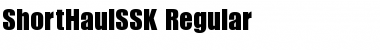 ShortHaulSSK Regular Font