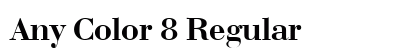 Any Color 8 Regular