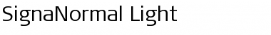 SignaNormal-Light Font