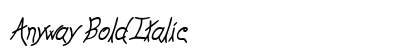 Anyway BoldItalic