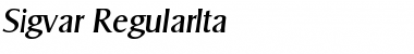 Download Sigvar-RegularIta Font