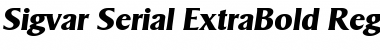 Sigvar-Serial-ExtraBold Font