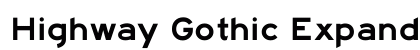Highway Gothic Expanded Regular