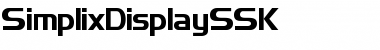 SimplixDisplaySSK Regular Font