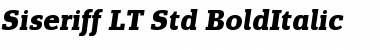 Siseriff LT Std BoldItalic Font