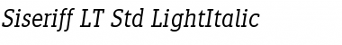 Siseriff LT Std LightItalic Font