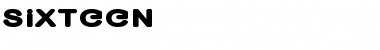 Sixteen Font
