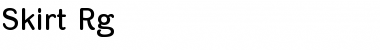 Skirt Regular Font Skirt Regular Font