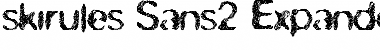 skirules-Sans2 Expanded Medium Font