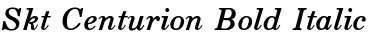 Skt Centurion Bold Italic Font