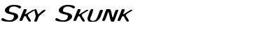 Sky Skunk Regular Font