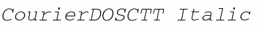 CourierDOSCTT Italic Font
