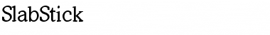 SlabStick Font