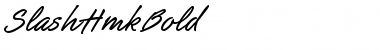 SlashHmkBold Font