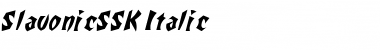 SlavonicSSK Italic Font