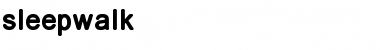 Sleepwalk Font