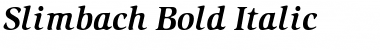 Slimbach Bold Italic Font
