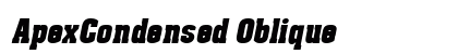 ApexCondensed Oblique preview