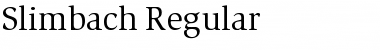 Slimbach Regular Font