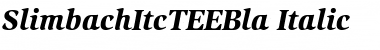 SlimbachItcTEEBla Font