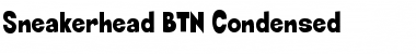 Sneakerhead BTN Condensed Regular Font