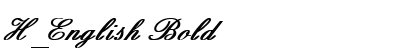 H_English Bold preview