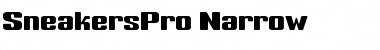 Sneakers Pro Narrow Font