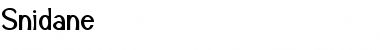 Snidane Font