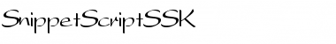 SnippetScriptSSK Regular Font
