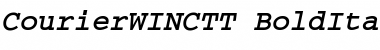 CourierWINCTT BoldItalic Font