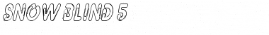 Snow-blind 5 Italic Font