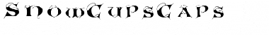 SnowCupsCaps Regular Font