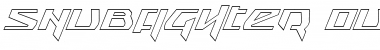 Snubfighter Outline Italic Italic Font