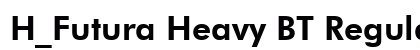H_Futura Heavy BT Regular preview
