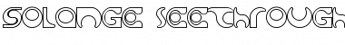 Solange seethrough Regular Font