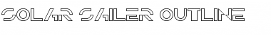 Solar Sailer Outline Font