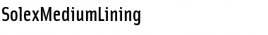 SolexMediumLining Regular Font