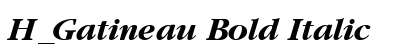 H_Gatineau Bold Italic preview