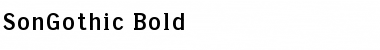 SonGothic Bold Font SonGothic Bold Font