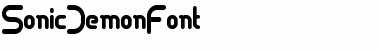 SonicDemonFont Regular Font
