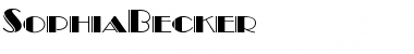 Download SophiaBecker Font Download SophiaBecker Font