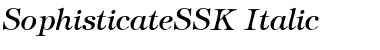 SophisticateSSK Italic Font